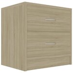 vidaXL Table de chevet Chêne sonoma 40x30x40 cm Bois d'ingénierie