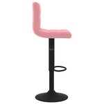 vidaXL Tabouret de bar Rose Velours