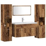 vidaXL Ensemble de meubles salle de bain 4 Pièces bois d'ingénierie