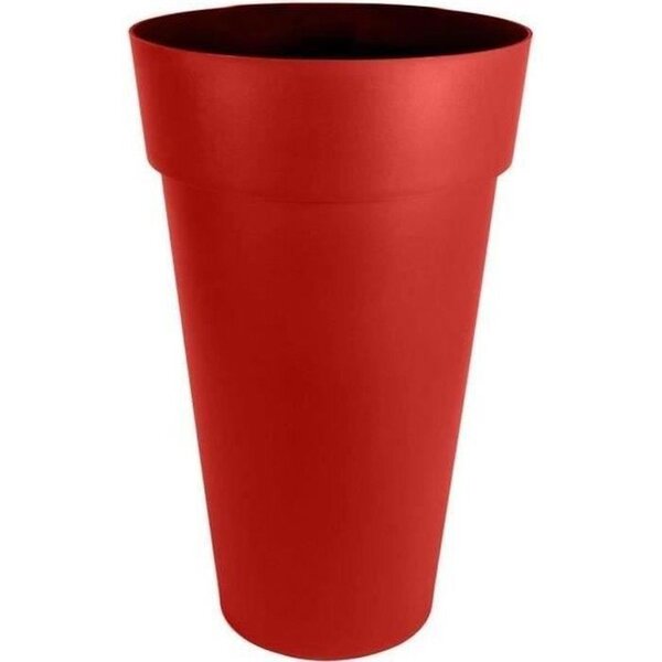 Pot XXL TOSCANE - 90 L Ø 48 x hauteur 80 cm - Rouge rubis