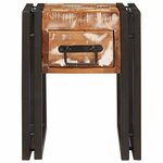 vidaXL Table d'appoint avec tiroir 30 x 30 x 40 cm Bois Recyclé Solide