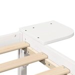 vidaXL Cadre de lit Blanc 100 x 200 cm Pin massif