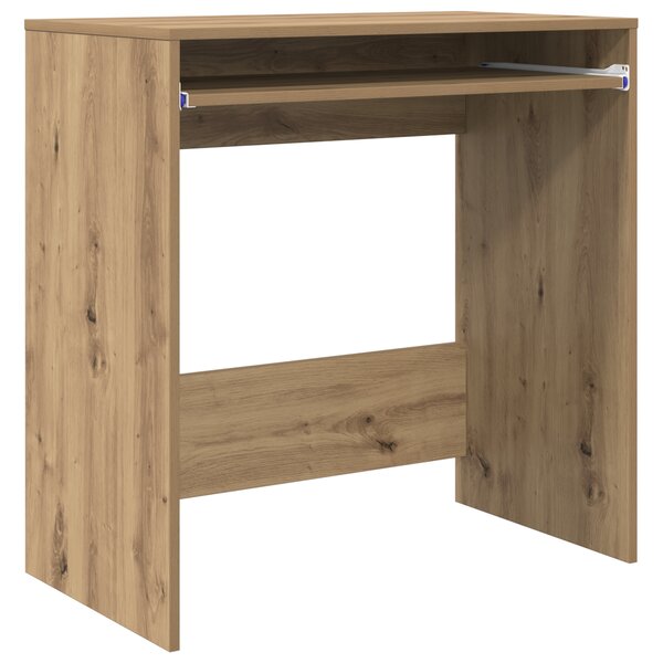 vidaXL Bureau d'ordinateur Chêne artisan Bois d'ingénierie Standard
