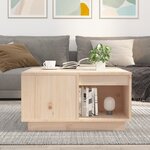 vidaXL Table basse 60x61x32 5 cm Bois massif de pin