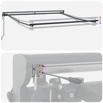 vidaXL Auvent rétractable électrique Jaune et Orange 300x250 cm tissu