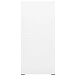 vidaXL Classeur Blanc 46x62x133 cm Acier