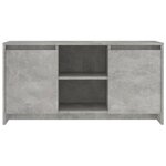 vidaXL Meuble TV Gris béton 102x37 5x52 5 cm Bois d'ingénierie