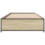vidaXL Cadre de lit sans matelas chêne sonoma 100x200 cm