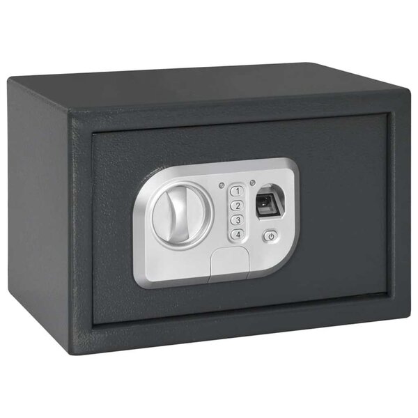vidaXL Coffre-fort numérique Gris Foncé 20 x 31 x 20 cm Acier