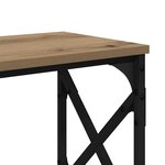 vidaXL Table console Chêne artisanal 156 x 28 x 80 5 cm