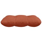 vidaXL Coussins de siège 4 Pièces Rouge orange 45 x 45 cm