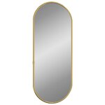 vidaXL Miroir mural Doré 60x25 cm Ovale