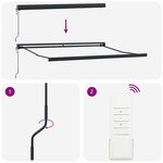 vidaXL Auvent Rétractable Noir 350 x 250 cm Tissu Métal