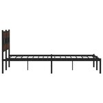 vidaXL Cadre de lit sans matelas avec tête de lit 200x200 cm