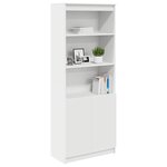 vidaXL Buffet haut blanc 70x35x180 cm bois d'ingénierie
