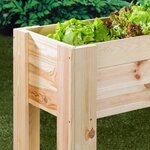 HI Jardinière surélevée 92 x 41 x 80 cm Bois de pin