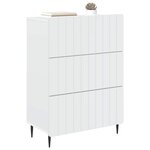 vidaXL Armoire à tiroirs Blanc 66 x 34 5 x 92 cm Bois d'ingénierie