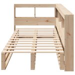 vidaXL Lit bibliothèque sans matelas 100x200 cm bois massif de pin