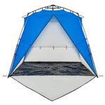 vidaXL Tente de plage 4 personnes libération rapide imperméable