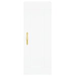 vidaXL Buffet haut Blanc 34 5x34x180 cm Bois d'ingénierie