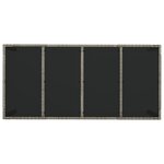 vidaXL Ensemble à manger de jardin 9 Pièces coussins gris résine tressée