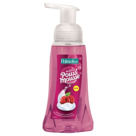 Flacon poussoir Magic de savon mousse parfum framboise 250 ml (bouteille 250 millilitres)