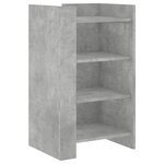 vidaXL Buffet gris béton 45x35x75 cm Bois d'ingénierie