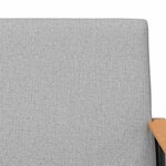 vidaXL fauteuil Gris nuage 59 x 75 x 78 cm tissu