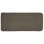 vidaXL Tête de lit capitonnée Marron et Taupe 135 cm Pin massif
