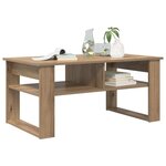 vidaXL Table basse Chêne artisanal 96 x 54 x 44 cm Bois d'ingénierie