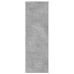 vidaXL Support pour plantes gris béton 33x33x100 cm bois d'ingénierie