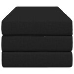 vidaXL Canapé-lit pliable 120 x 67 x 45 cm Noir