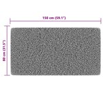 vidaXL Tapis intérieur extérieur à poils courts 80x150 cm antidérapant