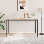 vidaXL Table de bar Naturel 110 x 55 x 105 cm Bois de pin massif