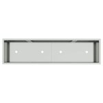 vidaXL Bac de jardin surélevé Argent 100 x 26 x 82 cm Acier galvanisé