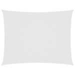 vidaXL Voile de parasol tissu oxford rectangulaire 5x6 m blanc