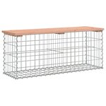 vidaXL Banc jardin design gabion 103x31 5x42 cm bois massif de douglas