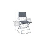 Chaise pliante modulo (lot de 2)