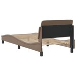 vidaXL Cadre de lit avec tête de lit Cappuccino 80x200 cm Similicuir
