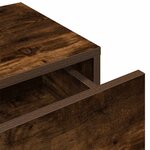 vidaXL Étagère murale avec tiroirs chêne fumé bois d'ingénierie