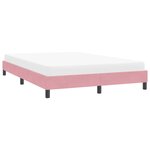 vidaXL Cadre de lit sans matelas rose 160x220 cm velours
