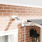 vidaXL Cadre d'auvent Blanc 3 x 2 5 m Aluminium