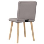 vidaXL Chaises à manger lot de 2 taupe tissu