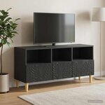 vidaXL Meuble TV 102 x 34 5 x 50 cm Noir Bois d'ingénierie
