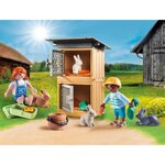 Playmobil - 70675 - set cadeau enfants et lapins