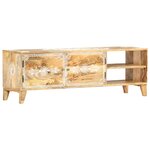 vidaXL Meuble TV 120x30x40 cm Bois massif de manguier