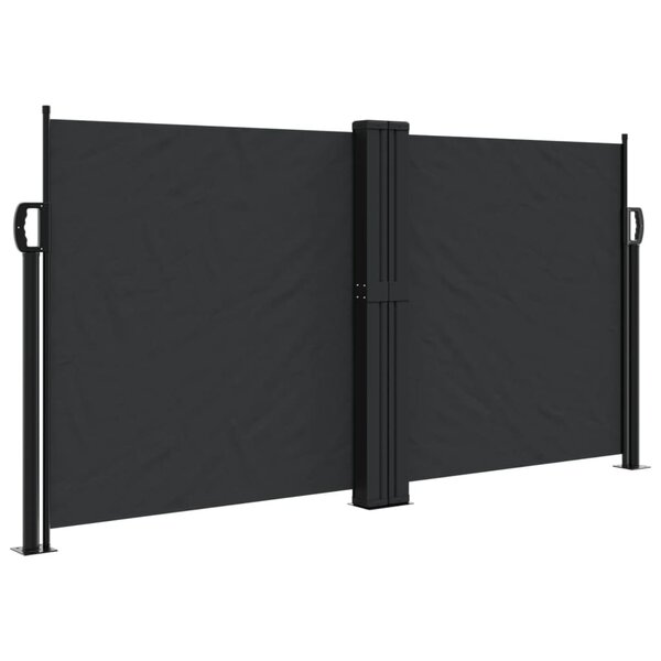 vidaXL Auvent latéral rétractable noir 120x600 cm