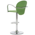 vidaXL Tabourets de bar avec accoudoir lot de 2 vert similicuir