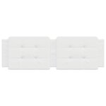vidaXL Coussin de tête de lit blanc 160 cm similicuir