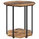 vidaXL Ensemble de tables d'appoint 2 Pièces Bois ancien et noir